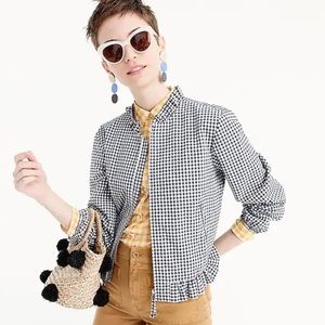 J Crew Gingham Jacket